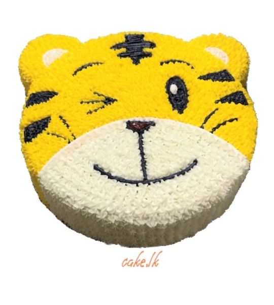 Lovely Tiger Face Cake 1.5Kg